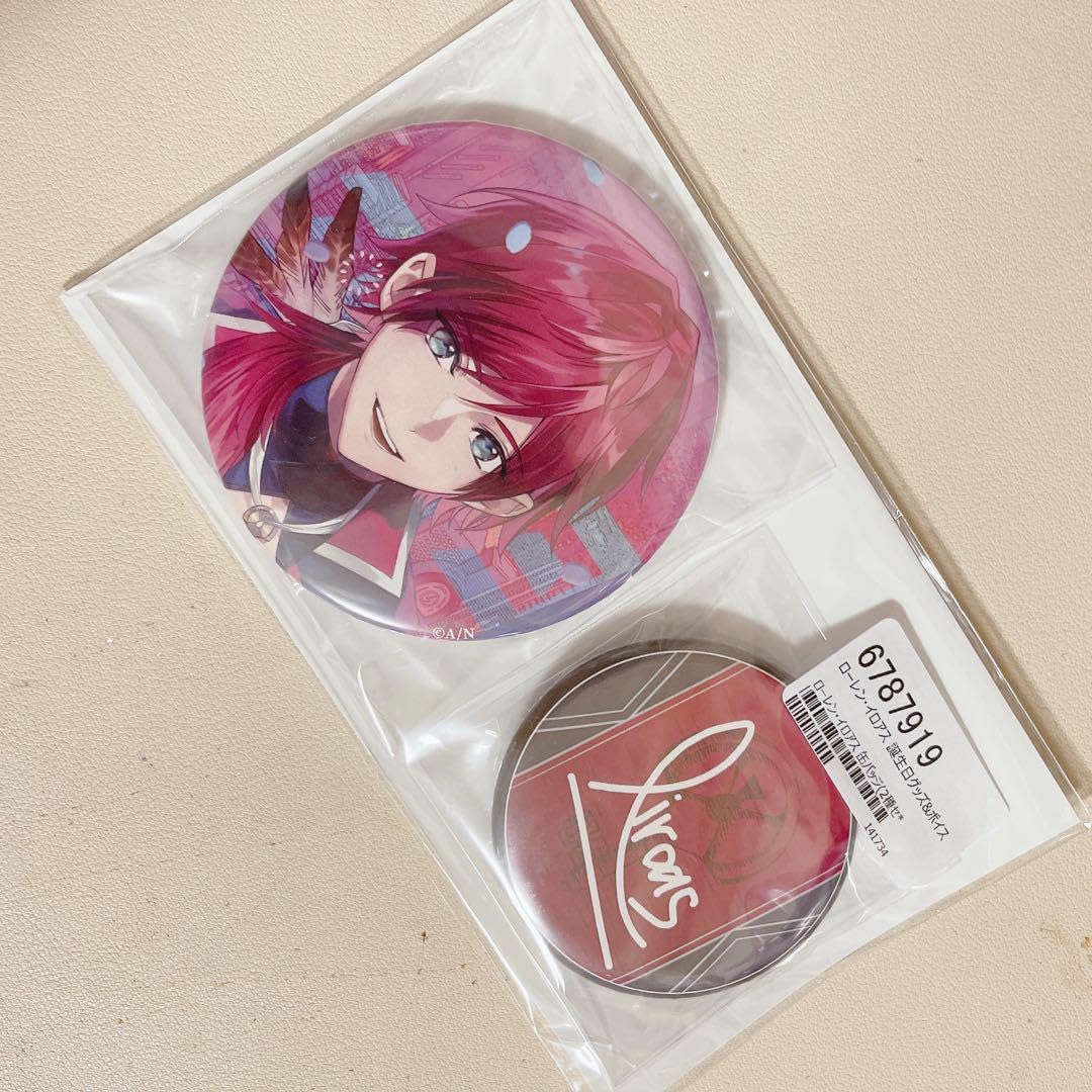 ローレン・イロアス　ART OF NIJISANJI 缶バッジ NIJI HOLIC 】ビッグ箔押し缶バッジ ローレン・イロアス にじ
